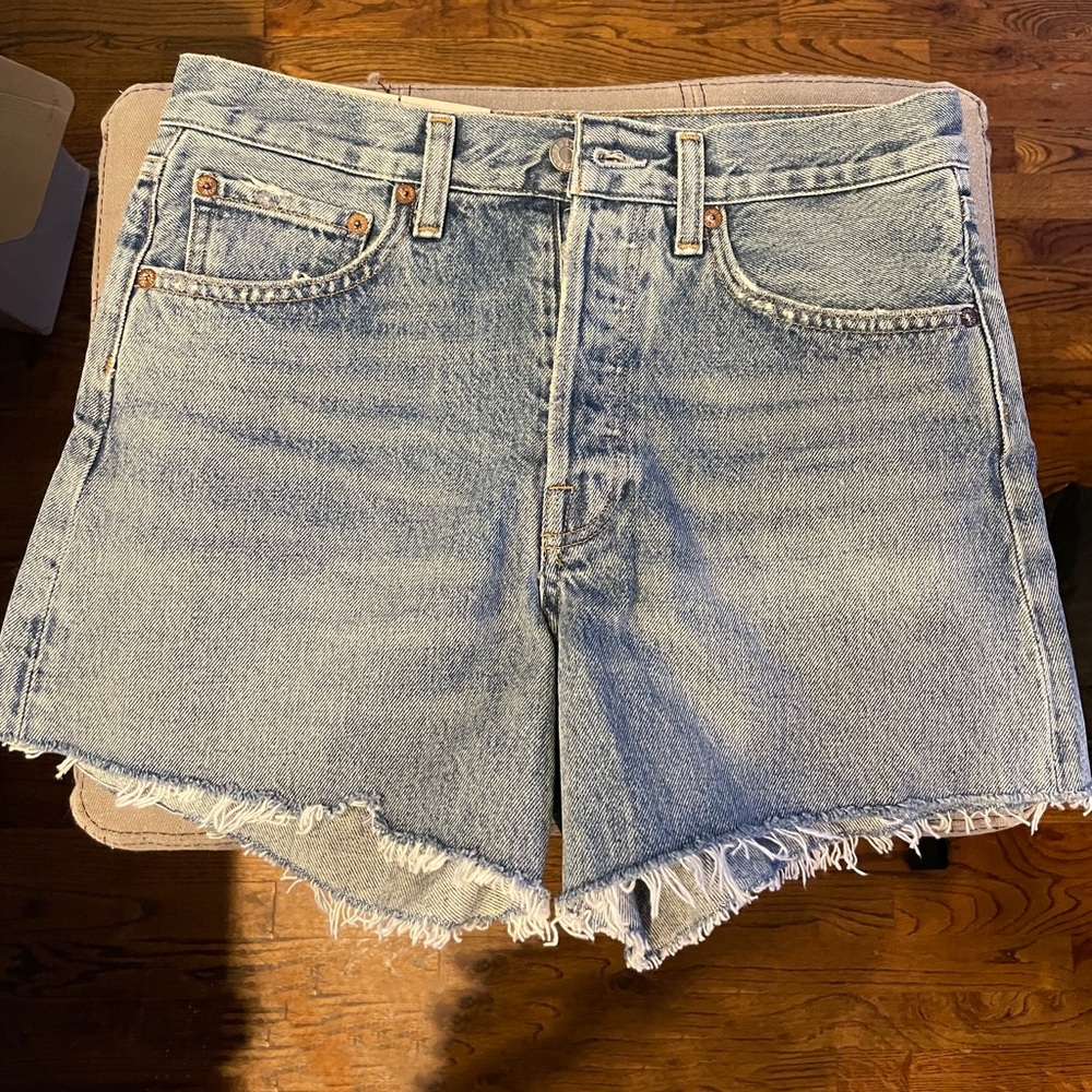 Brand new and unworn AGOLDE Parker long vintage shorts